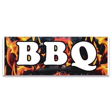BBQ Banner Concession Stand Food Truck Single Sided